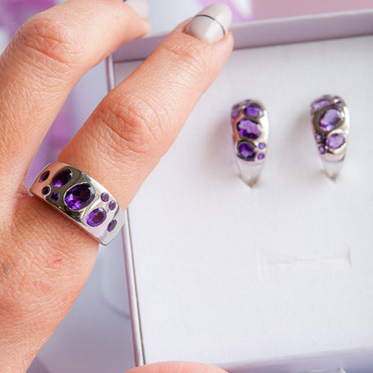 טבעת "שרלוט" עם אמטיסט