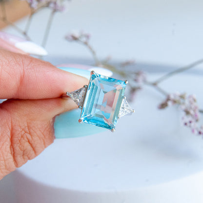 טבעת "ריין" עם בלו טופז