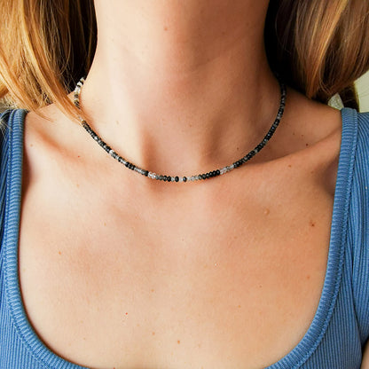 שרשרת אבני קוורץ רוטיל