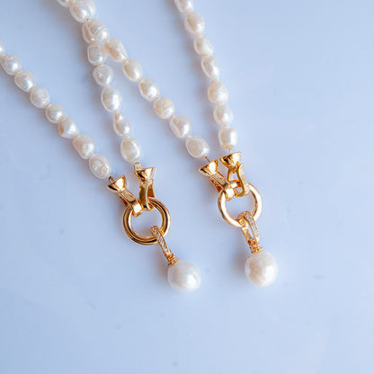 תליון פנינה צ'ארם זהב