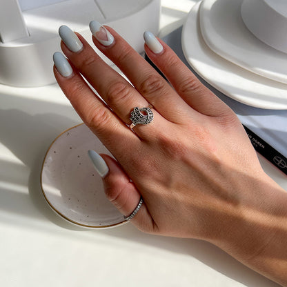 טבעת כסף רוז