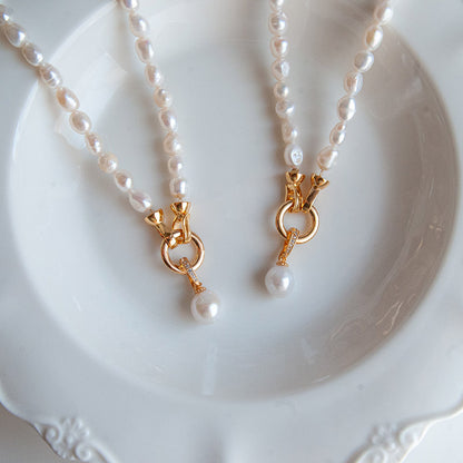 תליון פנינה צ'ארם זהב