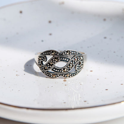 טבעת כסף אלנה