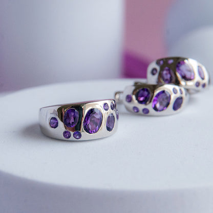 טבעת "שרלוט" עם אמטיסט