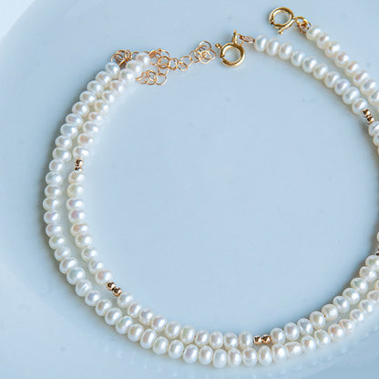 צמיד לרגל פנינים טבעיות קימברלי