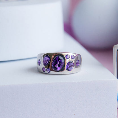 טבעת "שרלוט" עם אמטיסט