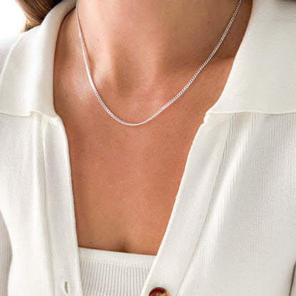 שרשרת כסף גורמט עדינה