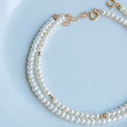 צמיד לרגל פנינים טבעיות קימברלי