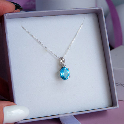 תליון כסף "אניה" עם אבן טופז