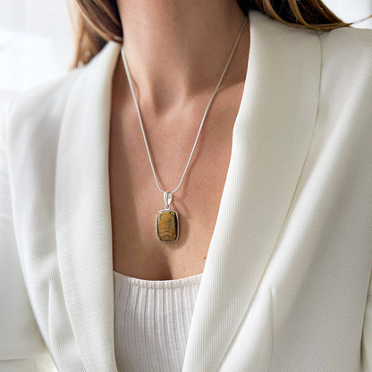 תליון "קנדי" עם אבן ג'ספר