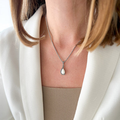 שרשרת כסף עם תליון מריאנה צדף