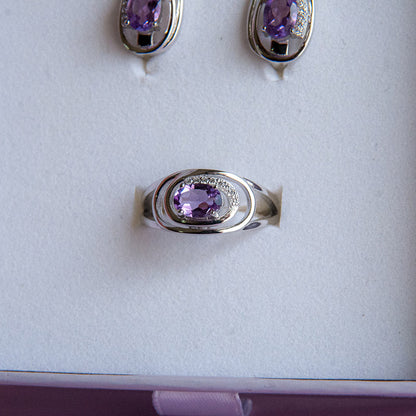 טבעת "גרייס" עם אמטיסט