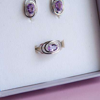 טבעת "גרייס" עם אמטיסט