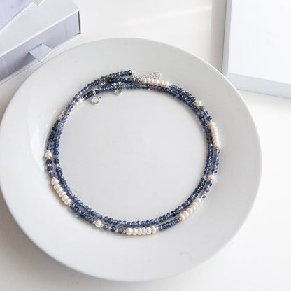 שרשרת אבני איולייט בהירה