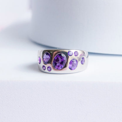 טבעת "שרלוט" עם אמטיסט