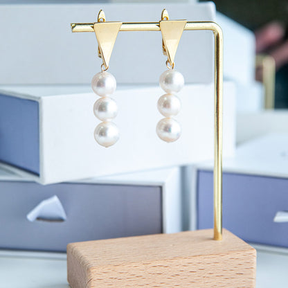 G ASHLEY עגילי פנינה