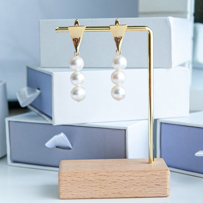 G ASHLEY עגילי פנינה