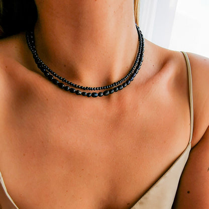 BLACK BEATRICE שרשרת פנינים