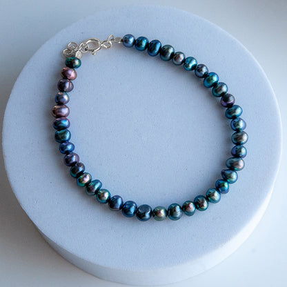 BLACK MARY צמיד פנינים