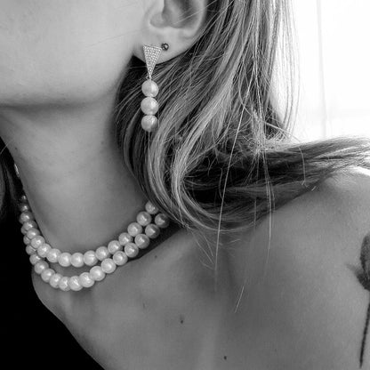 G ASHLEY עגילי פנינה