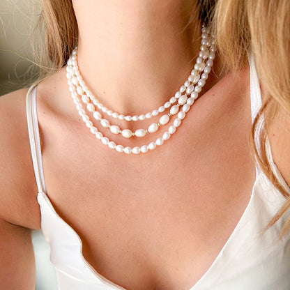 G LUNA שרשרת פנינים