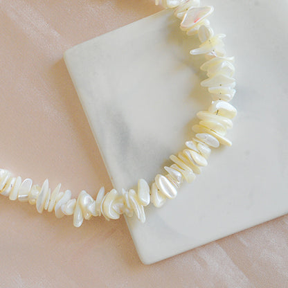 שרשרת צדף לבן