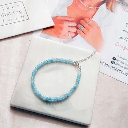 צמיד אבני אקוומרין