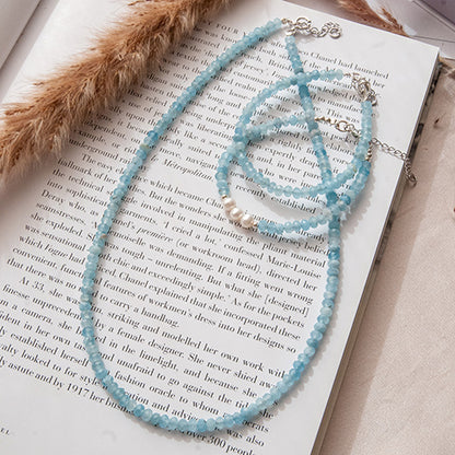 שרשרת אבני אקוומרין