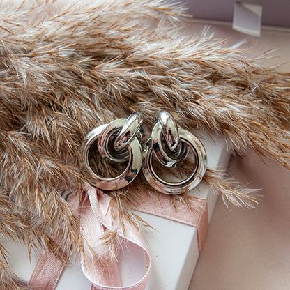 SILVER LARA עגילי