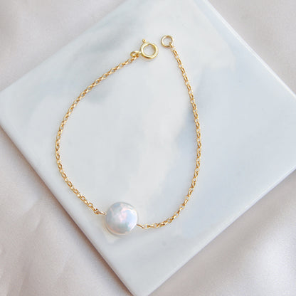 צמיד אמי גולדפילד עם פנינה