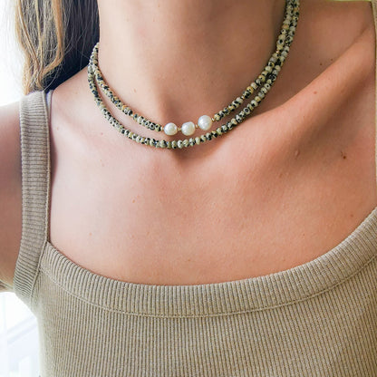 LOREN שרשרת אבני ג'ספר