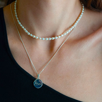 LOVE שרשרת כסף