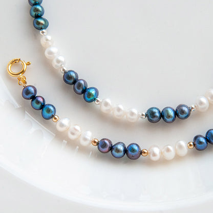 MARY B&W צמיד פנינים