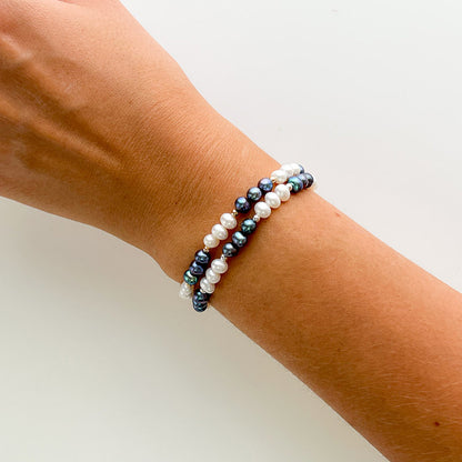 MARY B&W צמיד פנינים