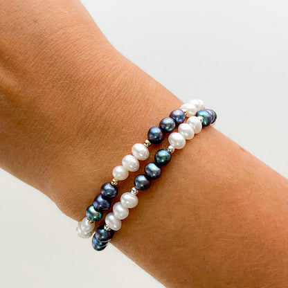 MARY B&W צמיד פנינים