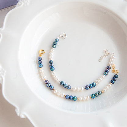 MARY B&W צמיד פנינים