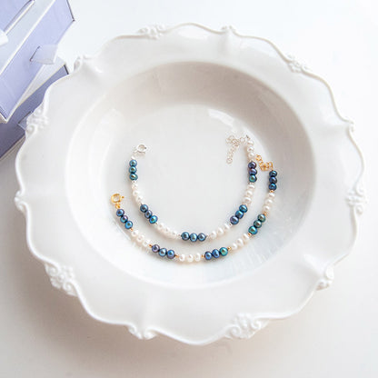 MARY B&W צמיד פנינים