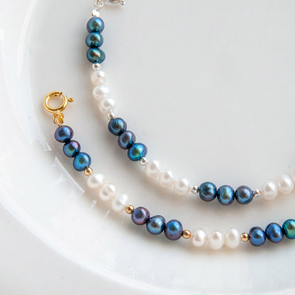 MARY B&W צמיד פנינים