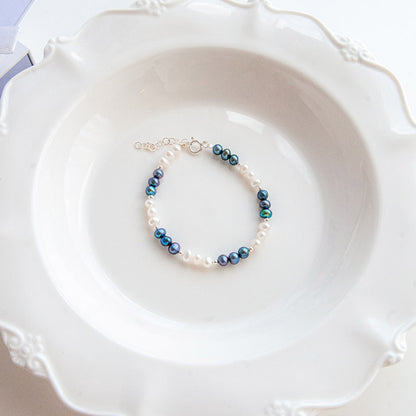 MARY B&W צמיד פנינים