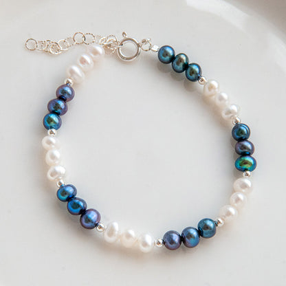 MARY B&W צמיד פנינים