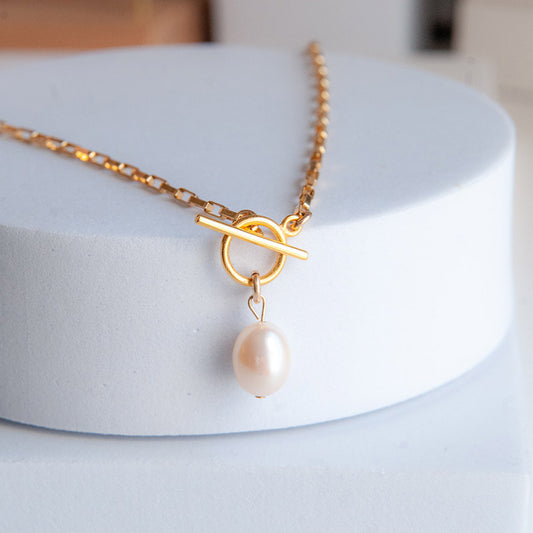 MIYA שרשרת גולדפילד עם סוגר עגול