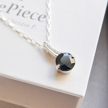 תליון כסף טהור "קייט" עם אבן ספיר