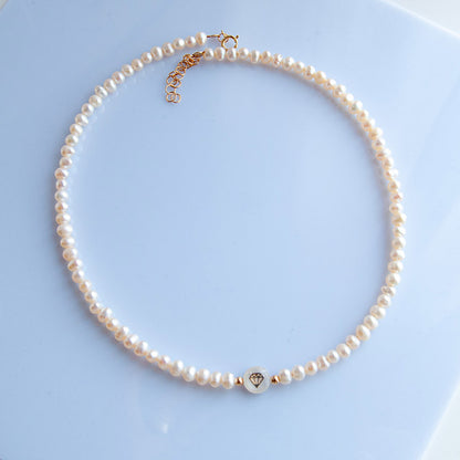 DIAMOND שרשרת פנינים